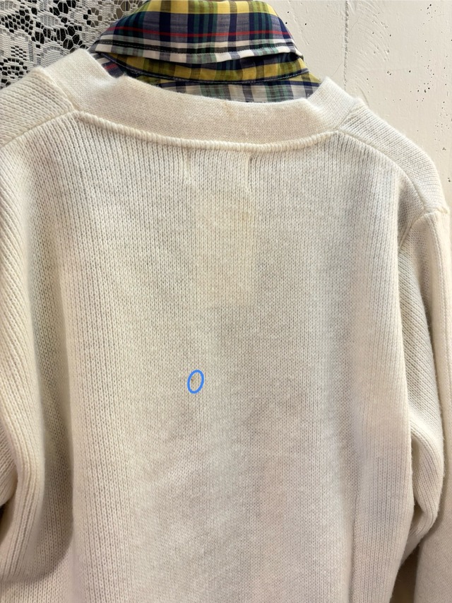 vintage “S” white lettered sweater