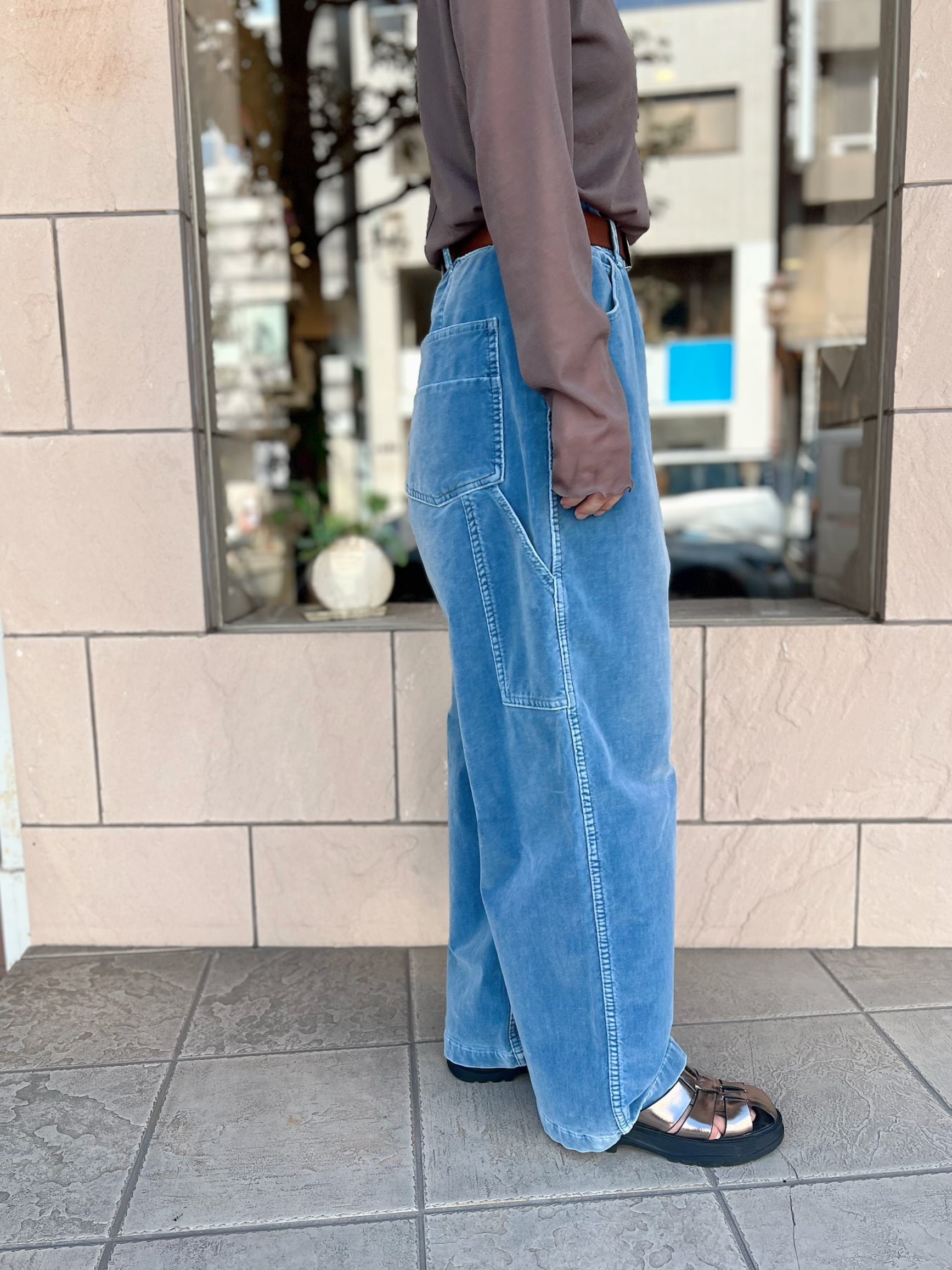 Dignite Collier / ベルベティーンデニムパンツ | anouk