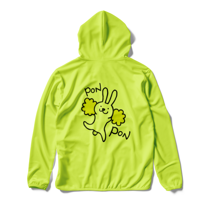 ポンダンス ドライジップパーカー イラスト背面 山本商店 ポンダンス ドライジップパーカー イラスト背面 山本商店