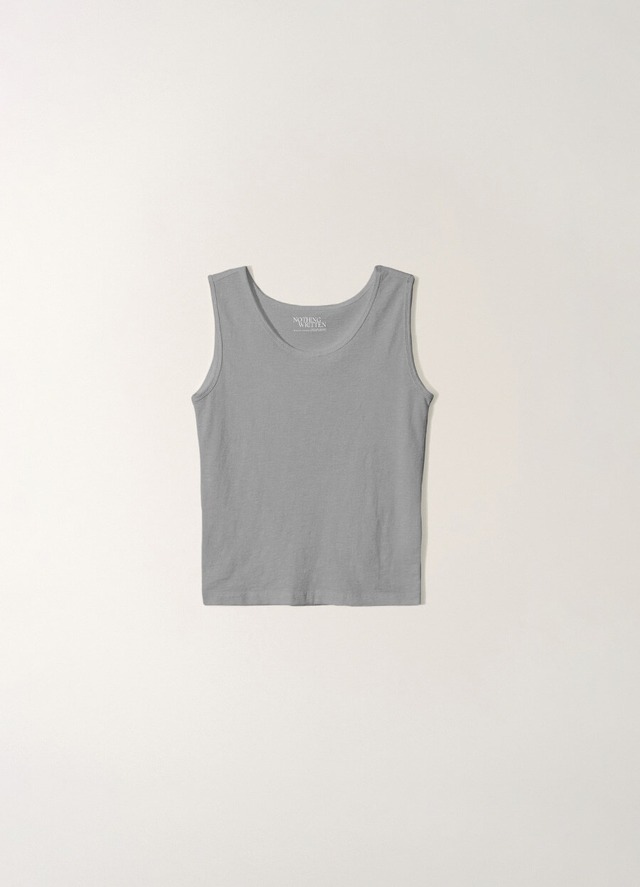 [NOTHING WRITTEN] Soft cotton tank (Gray) 正規品 韓国ブランド 韓国通販 韓国代行 韓国ファッション ナッシングリトゥン 日本 店舗