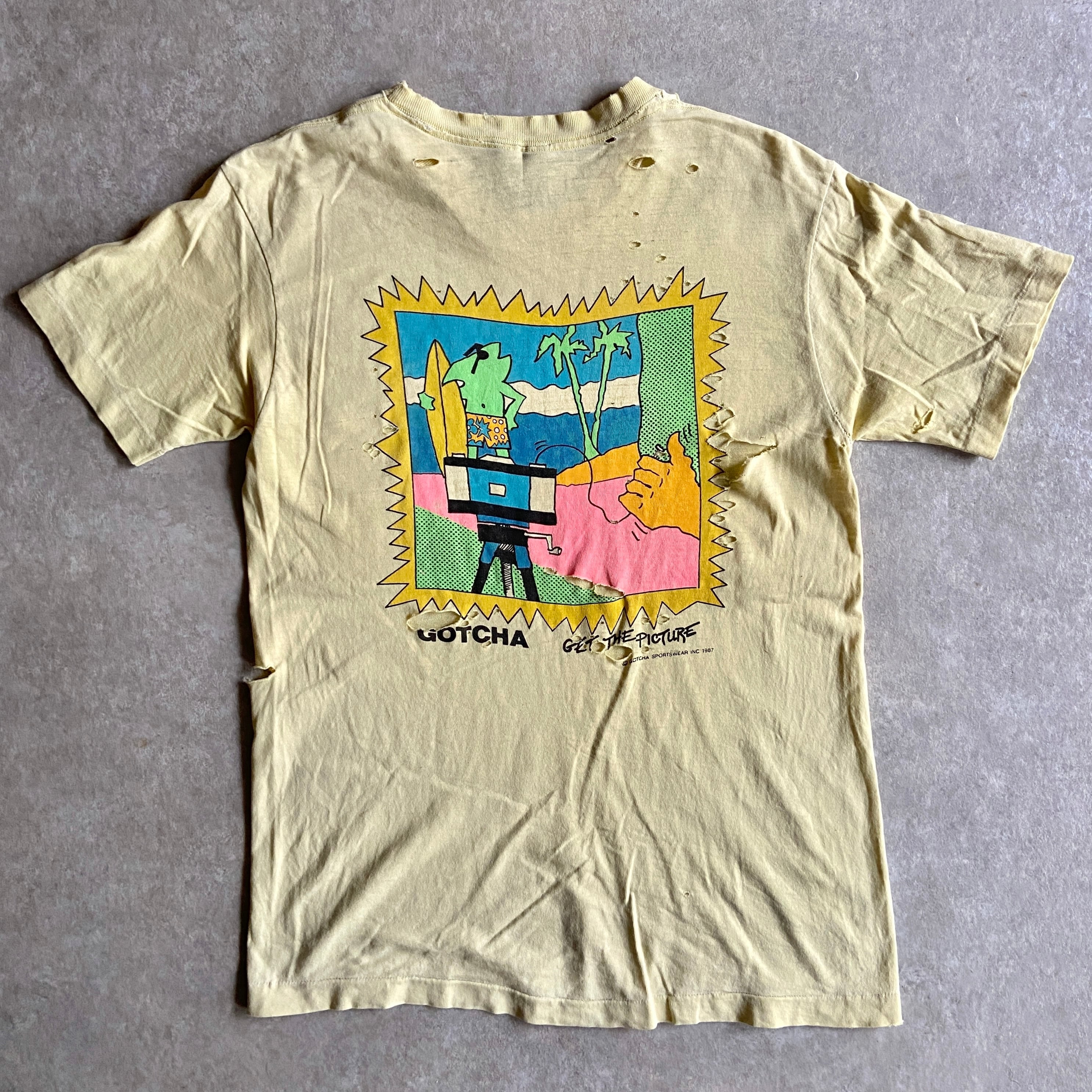 1990s GOTCHA Tee M Made in USA G972