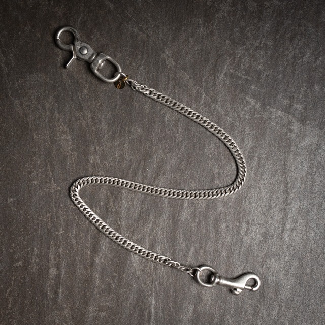 【Button Works】BW 41 Wallet Chain "S.Nickel" ボタンワークス オリジナルウォレットチェーン ニッケル シルバー