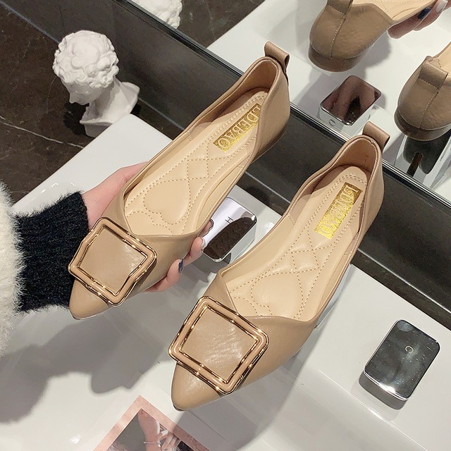 スプリングスタイルソリッド カラー 靴 シューズ 春物 ソリッドカラー 部族の婦人靴39506026869