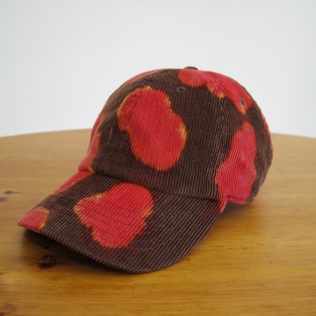 TIE DYE CORDUROY BASEBALL CAP / タイダイ コーデュロイ ベースボールキャップ《Brown》