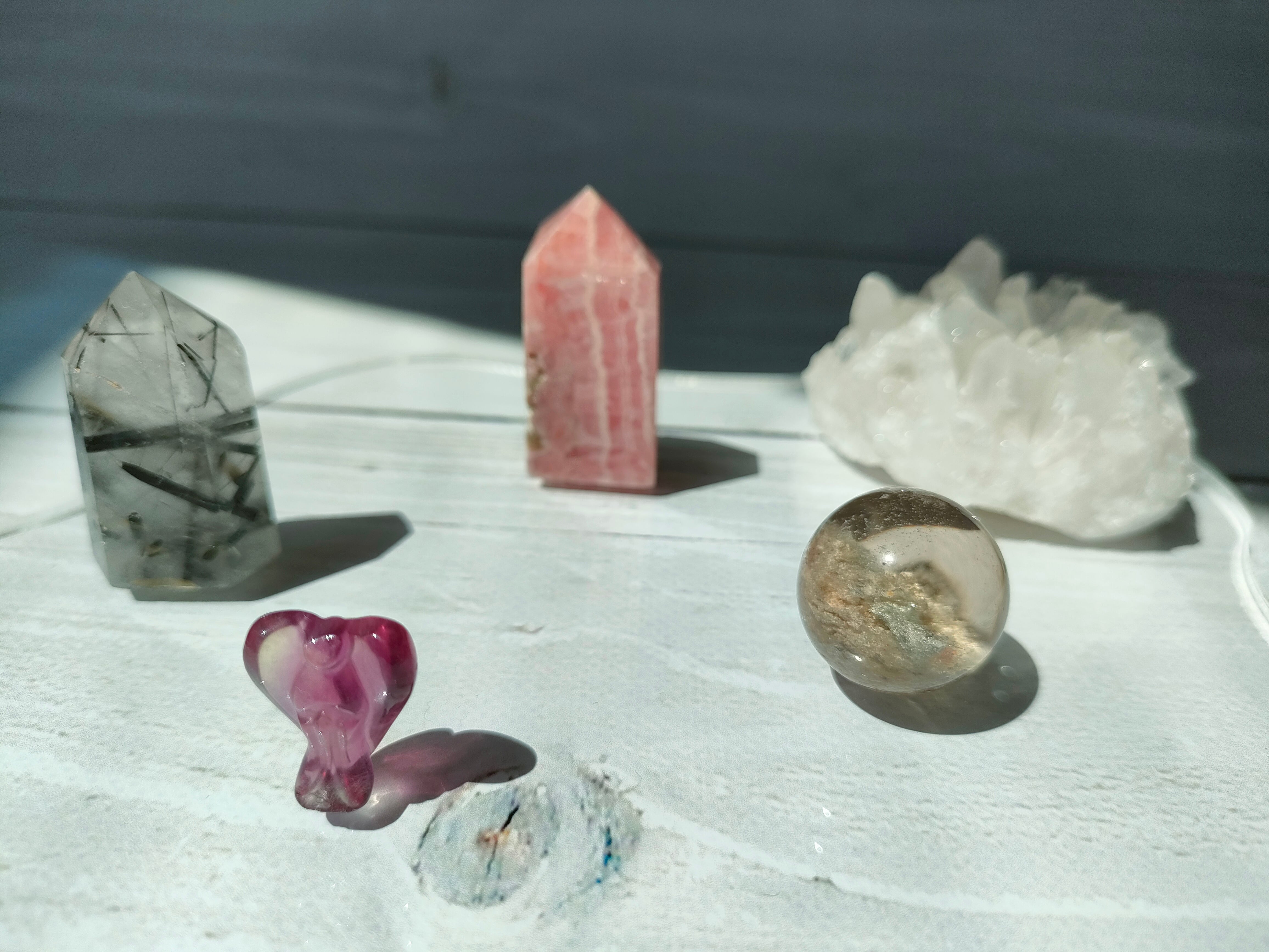 ミニ天然石5種セット(アクリルトレイ付き)