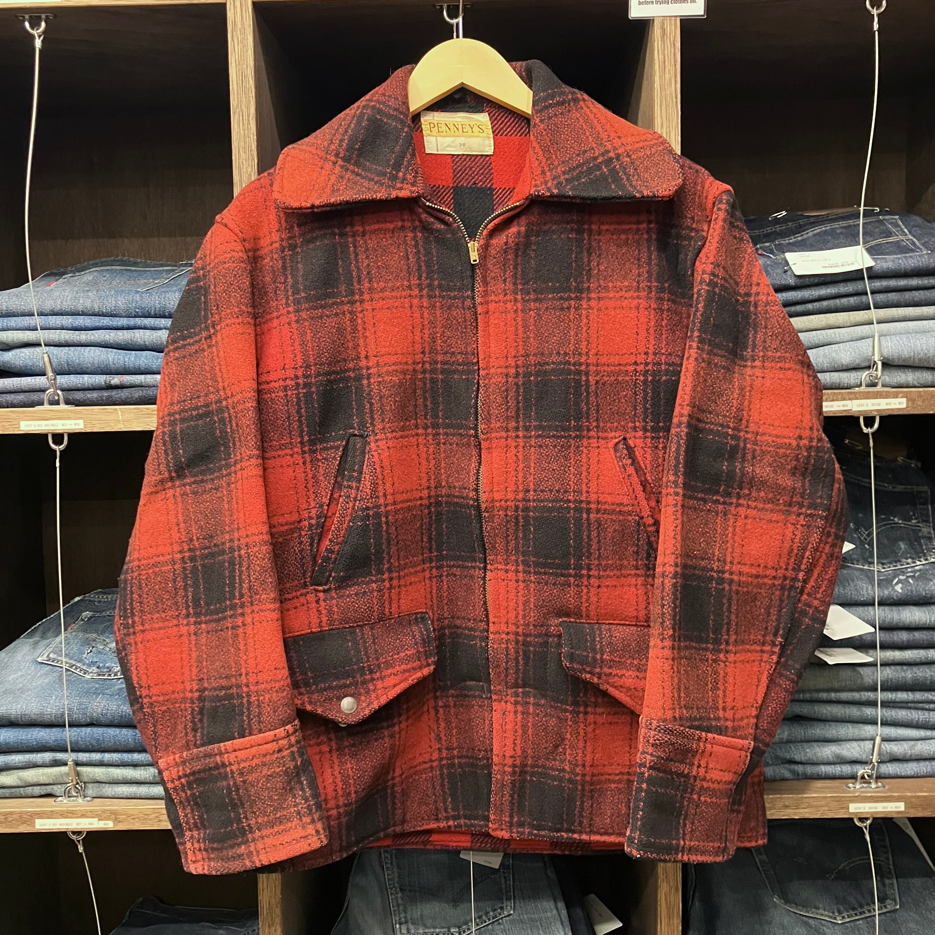 1960'S PENNY'S WOOL CHECK HUNTING JACKET | safarionline