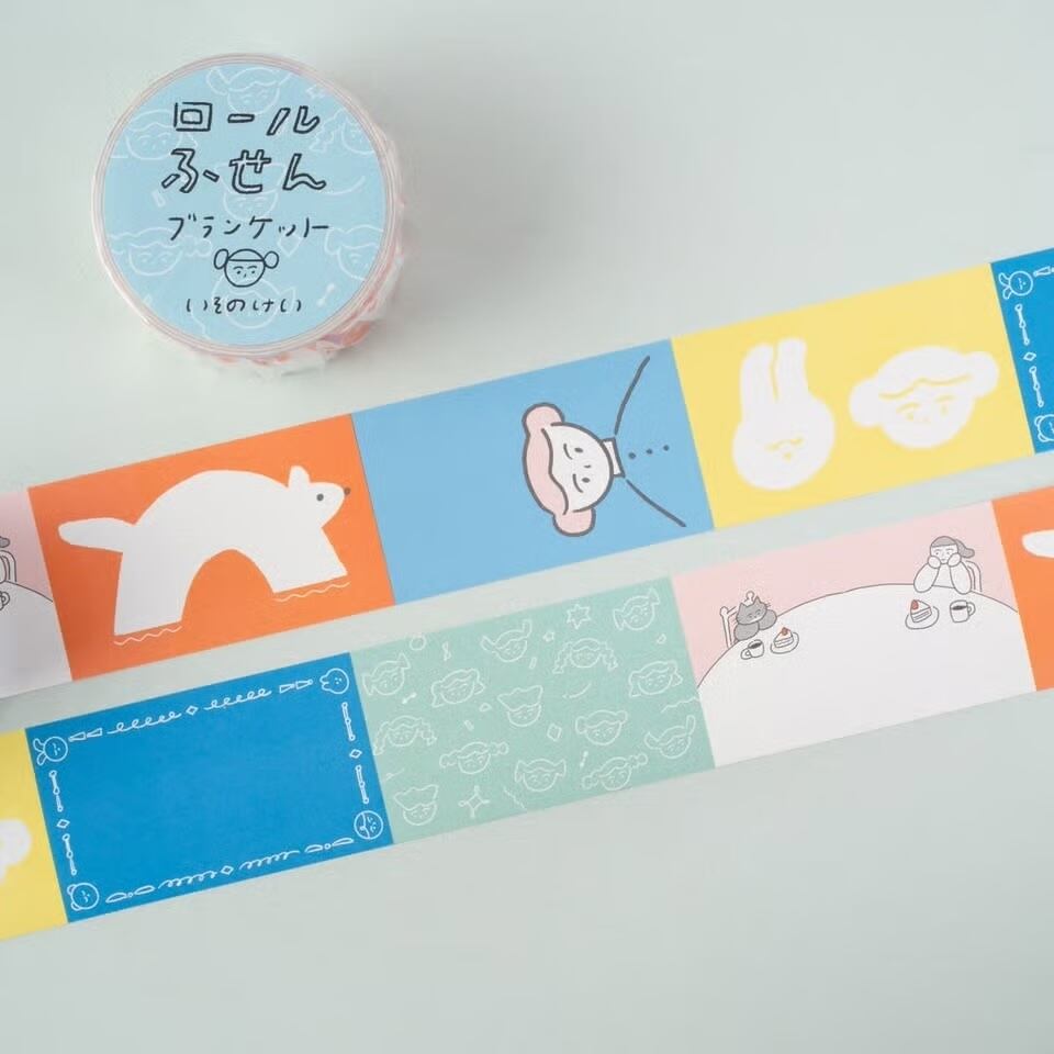 いそのけい】ロールふせん「ブランケット」 | GYAFUN