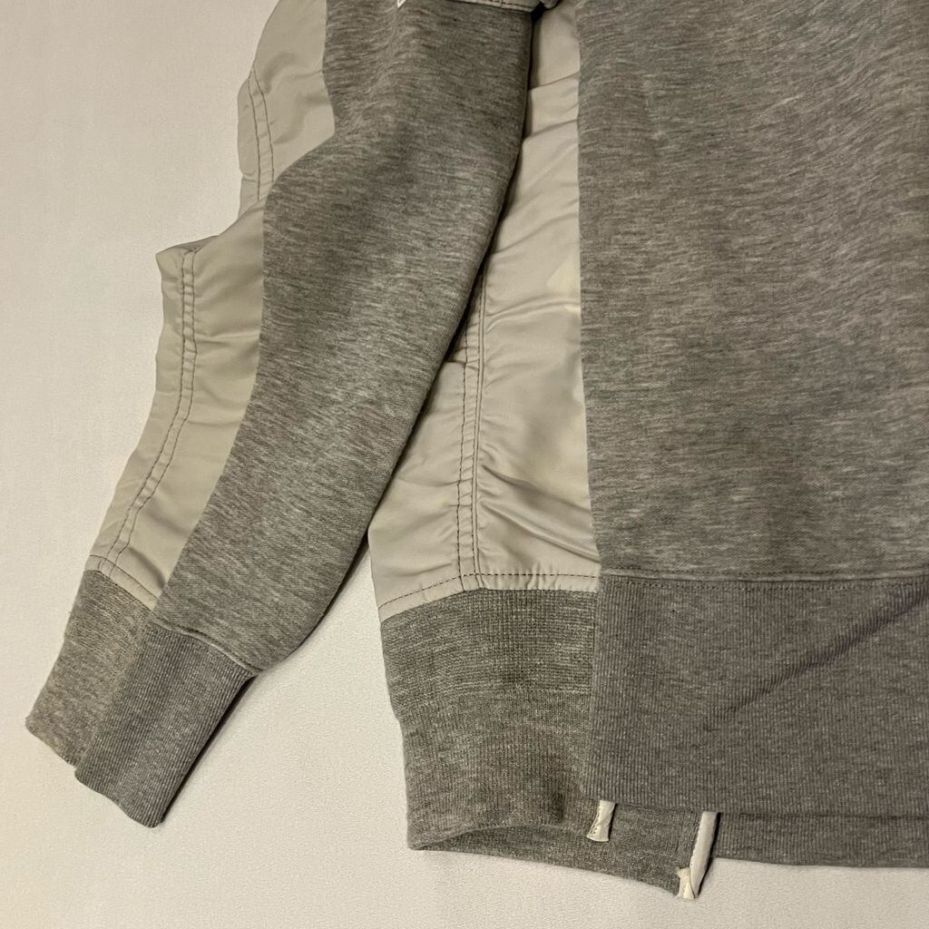 Sacai サカイ MA-1 Pullover Sponge Sweat SCM-032 グレー size:2