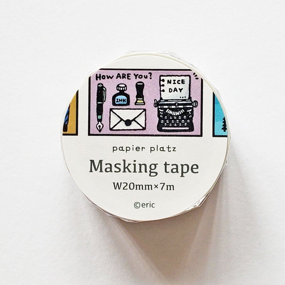今だけスーパーセール限定 消しゴムはんこ 作家 eric フレークシール Sewing eric マスキングテープ Bookshelf