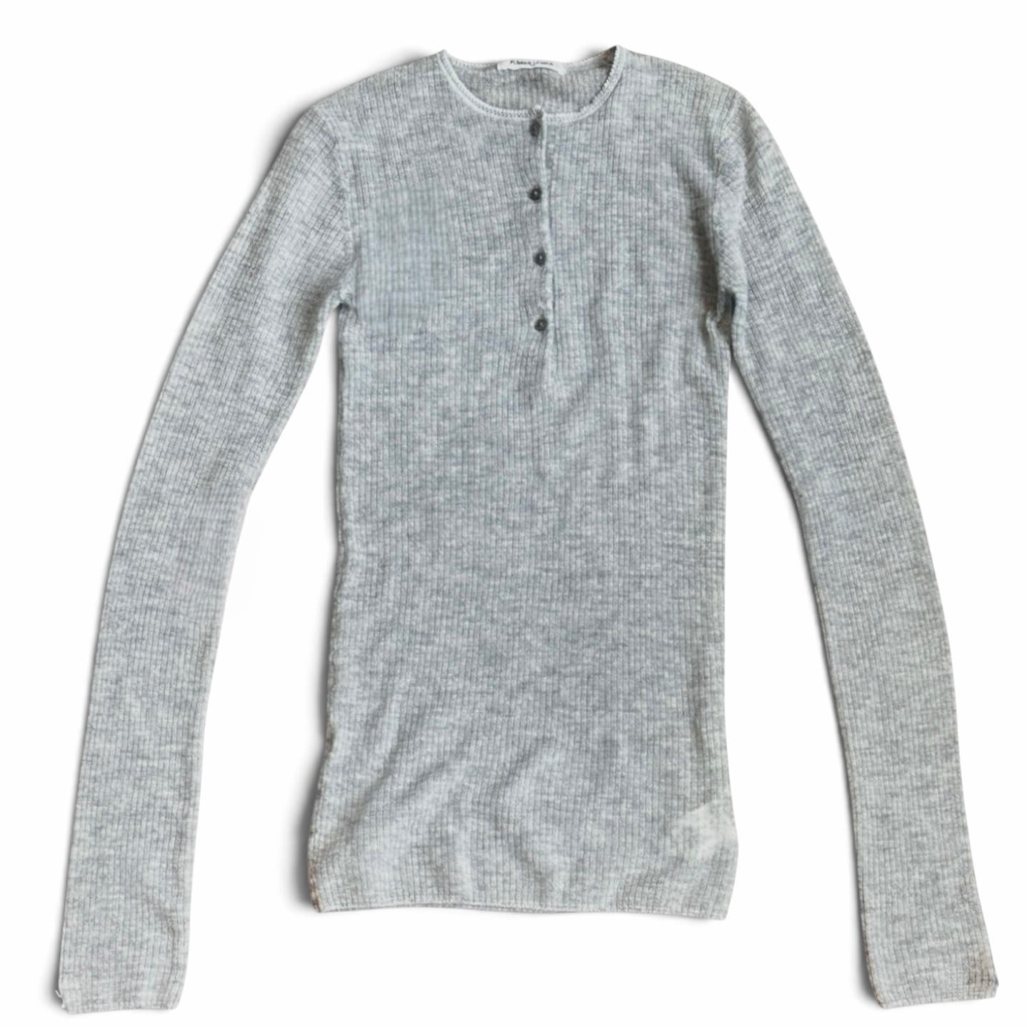 FUMIKA_UCHIDA  [GAUZE WAFFLE HENLYNECK SWEATER]