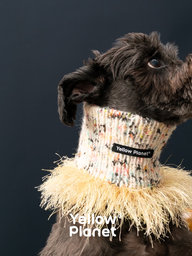 ote.別注 Fringe Knit Snood Yellow
