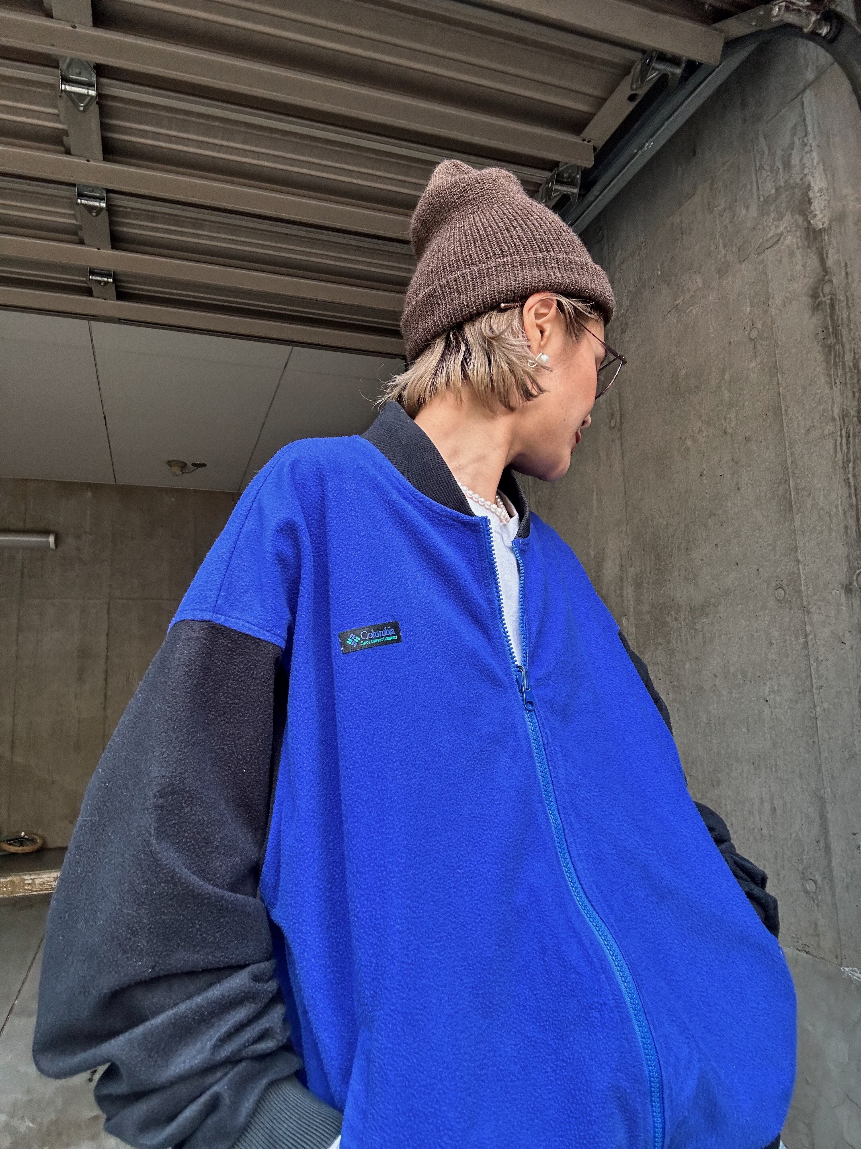 (OT1133)90's Columbia fleece zip up jacket made in USA