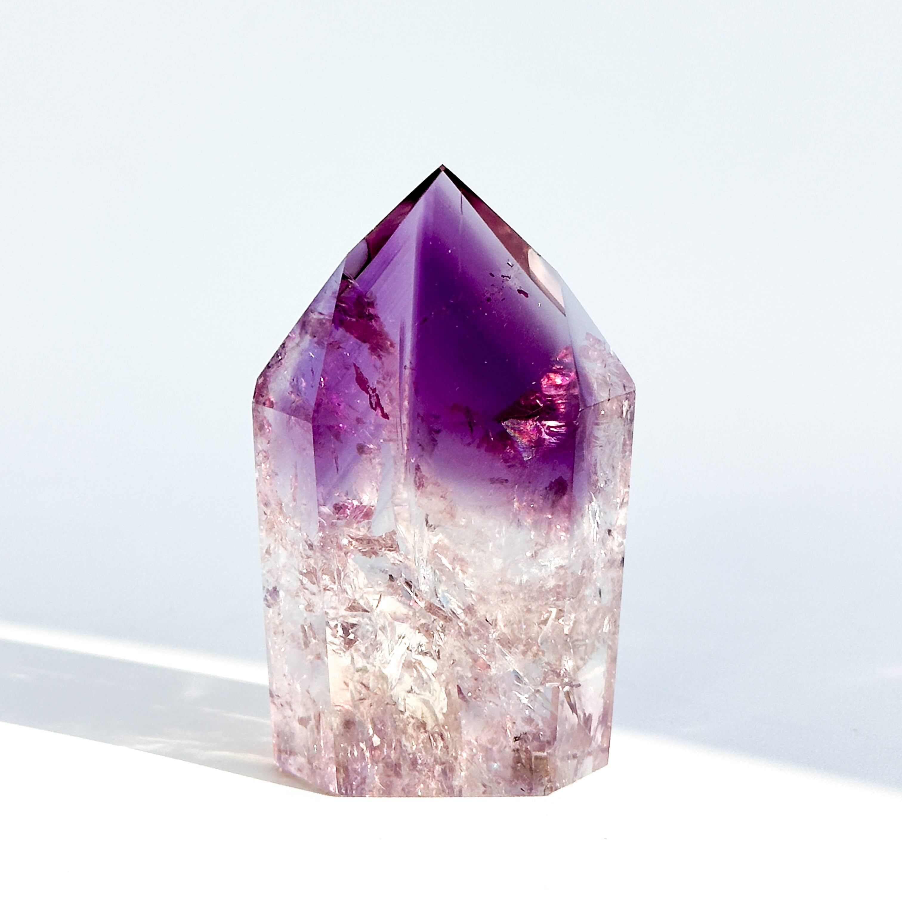 【ハイクオリティ】バイーア産ファントムアメジスト タワー26◇ Phantom Amethyst ◇天然石・鉱物・パワーストーン・インテリア
