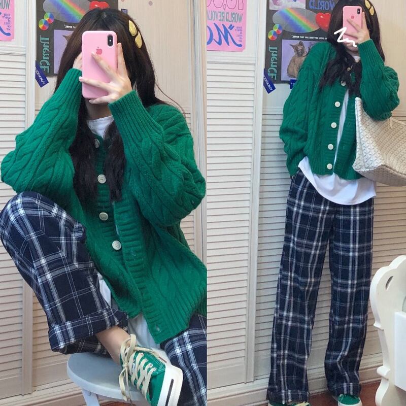 セーター スプリングレディースカーディガンジャケット 春物 試着室96404809335