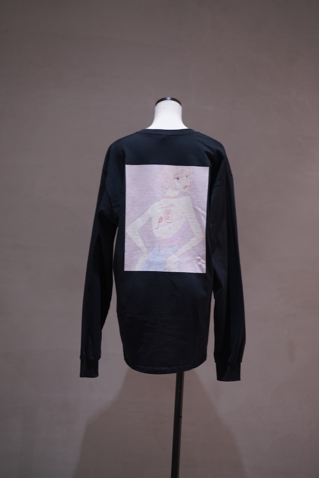 【受注予約】Connecter girl  long sleeve tee Black