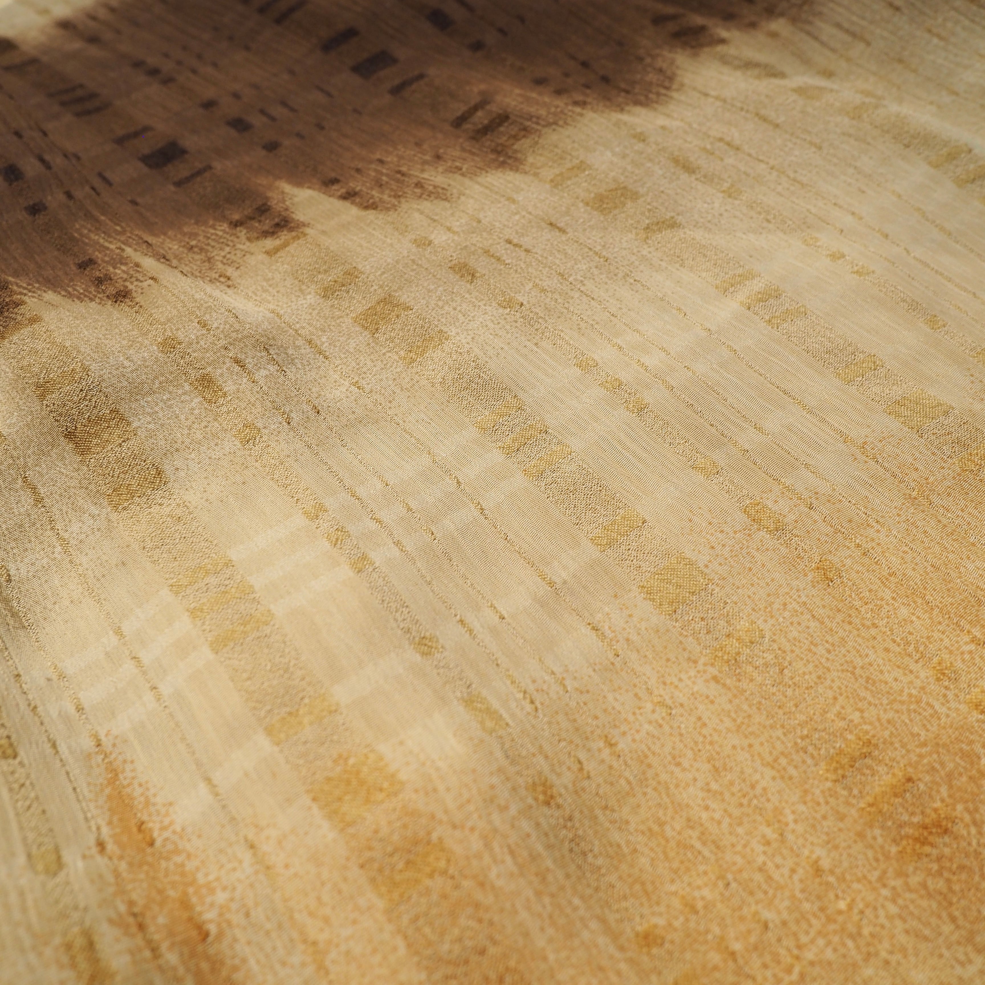 1990s ” Bassiri ” Over Dyed Design vintage Drape loose sheer shirt (made in Usa)