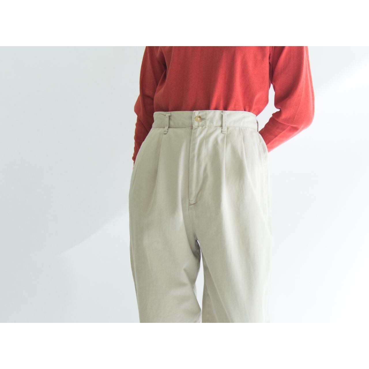 【Ralph Lauren】Made in U.S.A. 2tuck wide chino pants（ラルフローレン アメリカ製 2タックワイドチノパン）3e