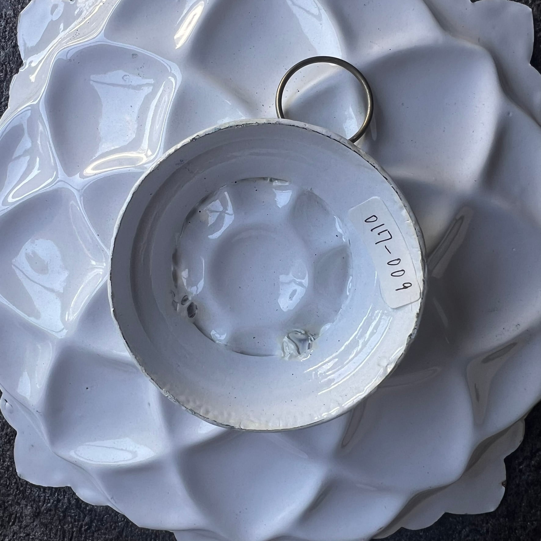 ペルシャの飾り皿（ミーナーカーリー）16cm 壁飾り【MINA KARI 017