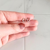 Horseshoe Zircon Pierce