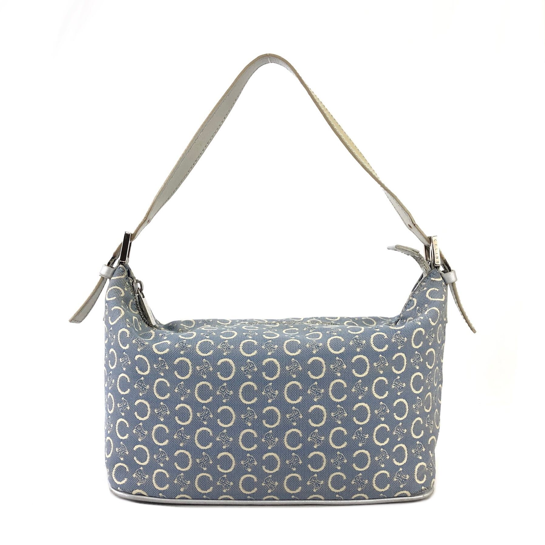 CELINE セリーヌ Cマカダム ジャガード バニティバッグ ハンドバッグ