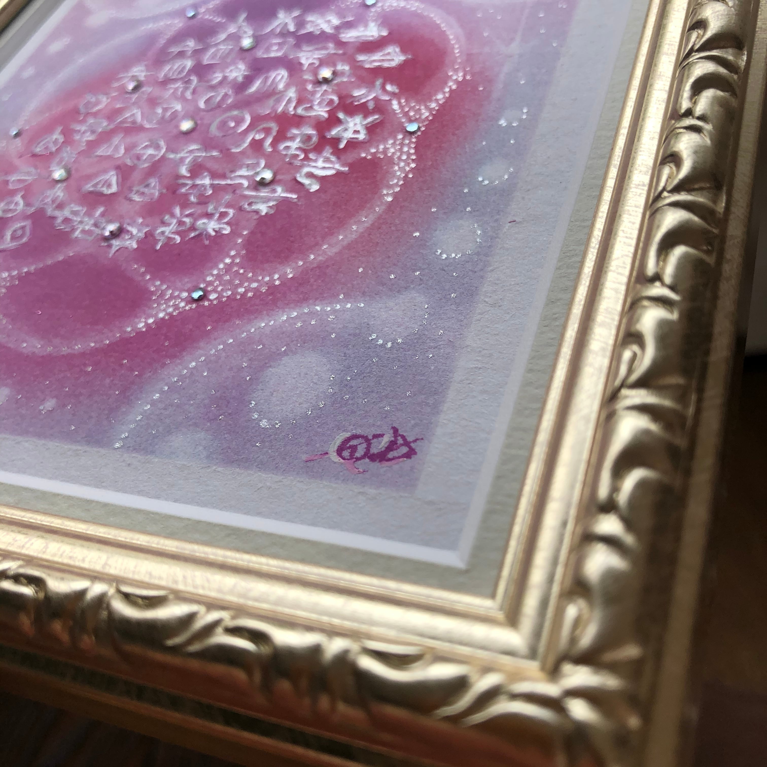 神聖幾何学 vesica piscis パステルアート 神聖幾何学 vesica piscis パステルアート