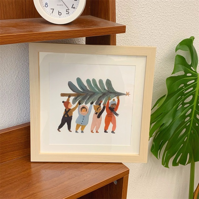 フレーム付ツリーイラスト