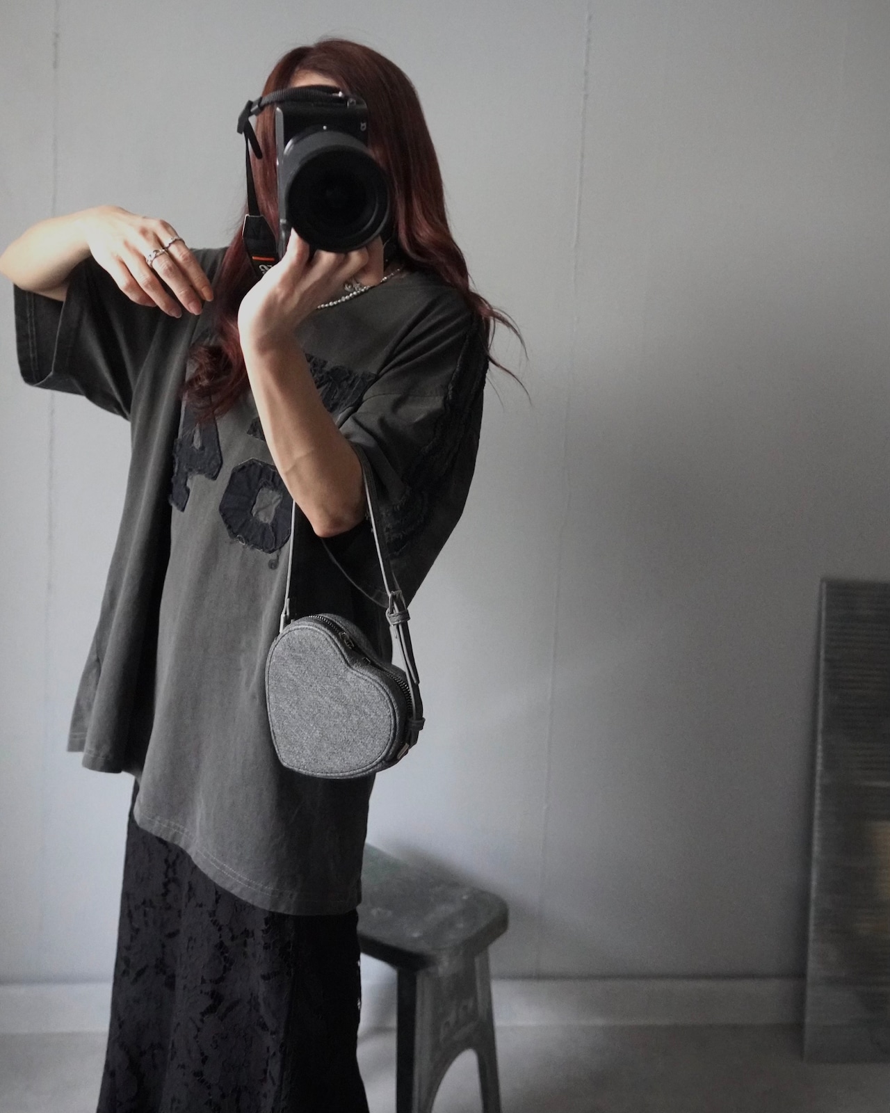 【unused.lab】Sideline denim patch CS/Navy