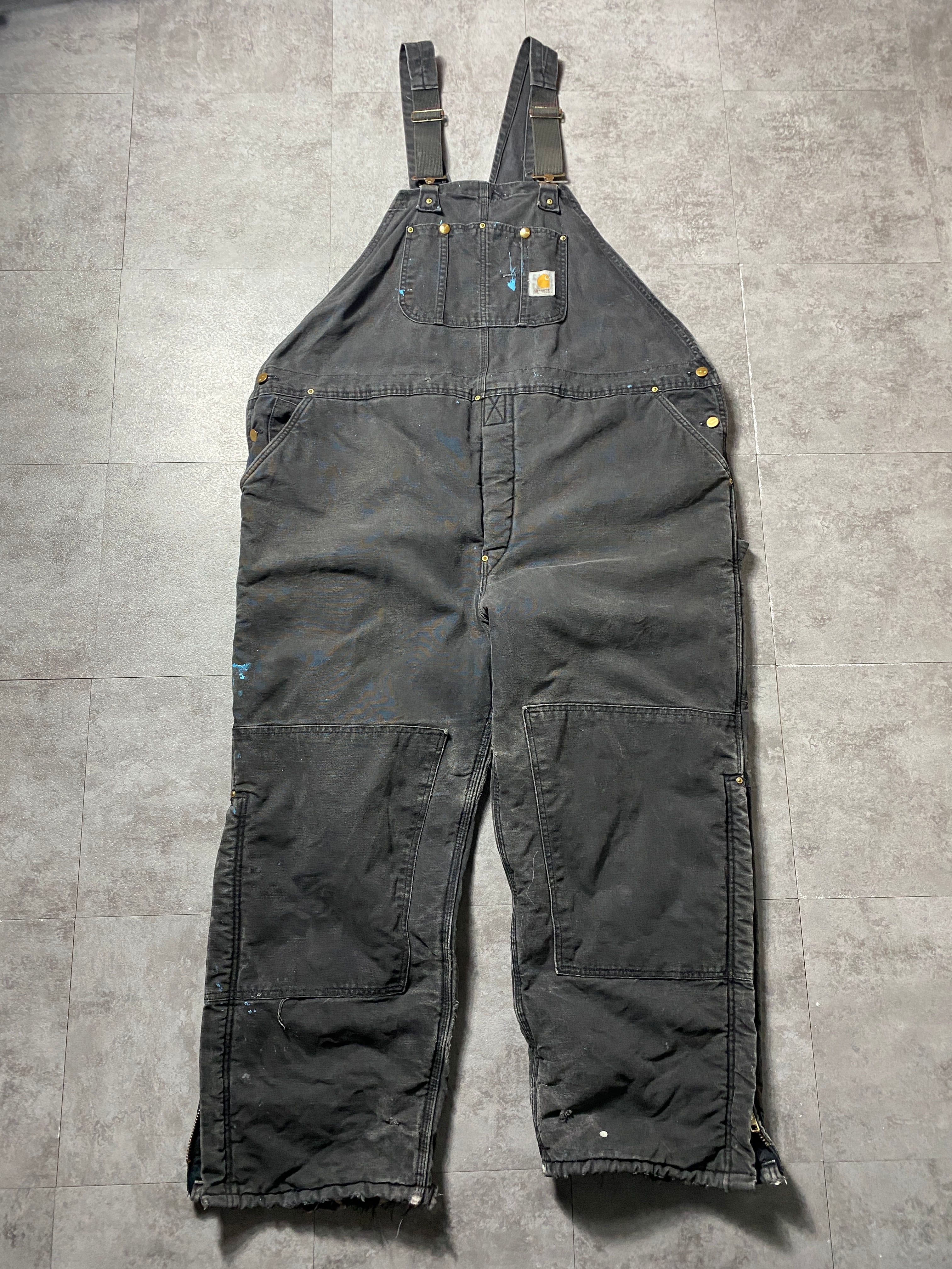 50×30】【USA製】00's carhartt カーハート ボタンフライ ダブルニー