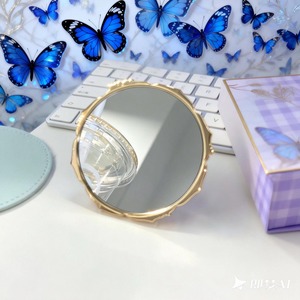 【全数予約販売】【オンラインストア限定】水月鏡花｜蝶々古風コンパクトミラー