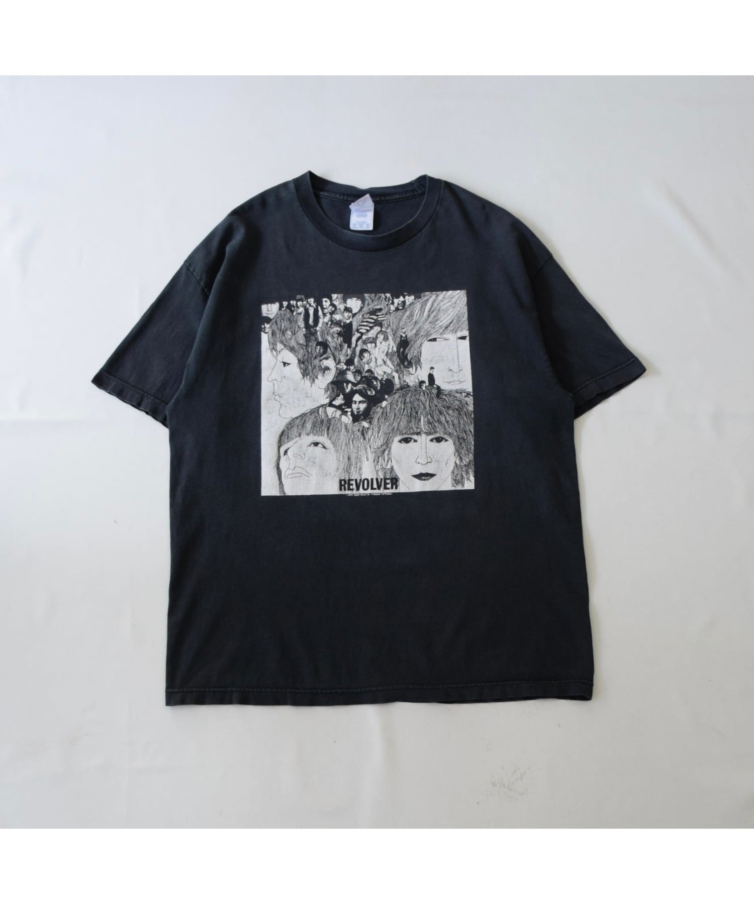 02 THE BEATLES REVOLVER Tシャツ バンド メンズ XL ブラック