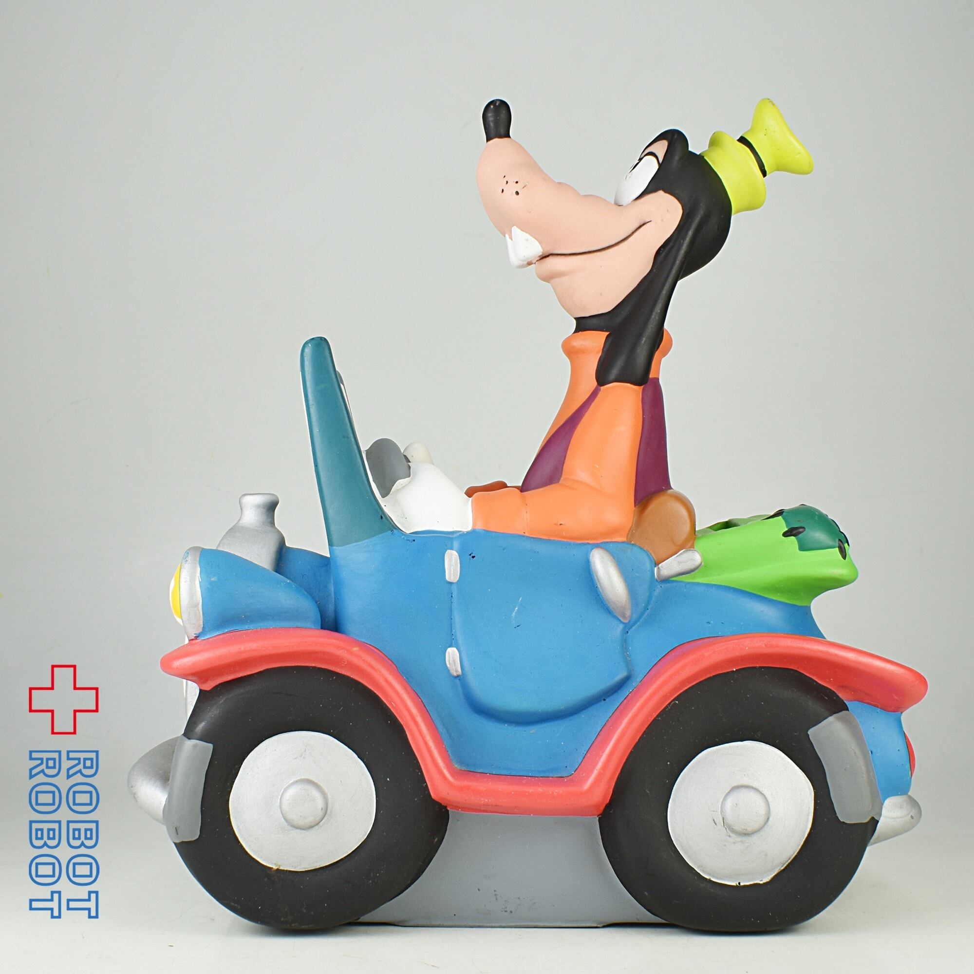 ディズニー グーフィー ブルー コンバーチブル ソフビバンク 貯金箱