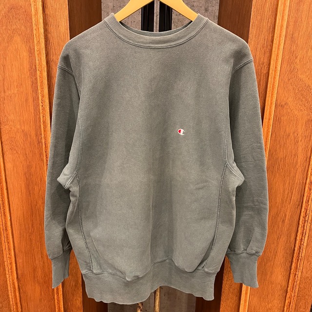 1990s CHAMPION REVERSE WEAVE SWEAT SHIRT "MOS GREEN" ⑧