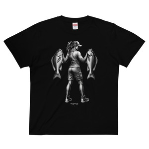 【MADAI】マダイ×釣りガール 半袖Tシャツ