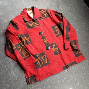 アメリカ製 漢字柄ジャケット used [104004]