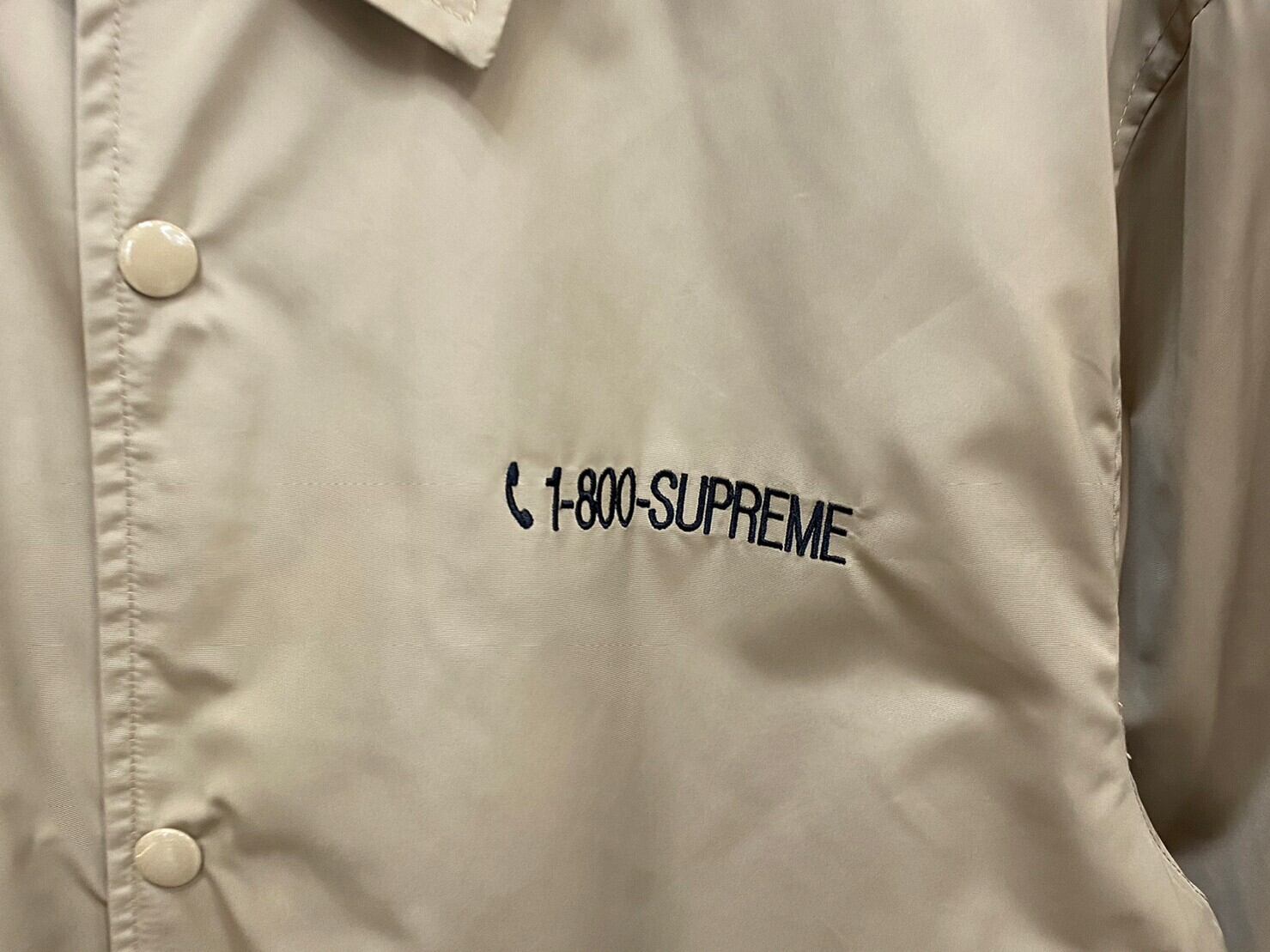 Supreme 1-800 COACHES JACKET TAN LARGE 42907 | BRAND BUYERS OSAKA 