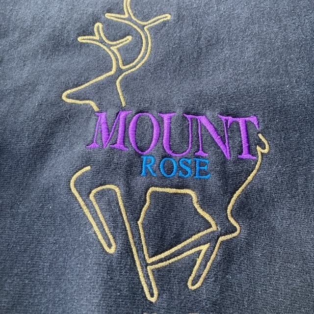 Champion リバースウィーブ スウェット 90s USA製 ブラック MOUNT ROSE 刺繍 ヴィンテージ古着 L 画像10