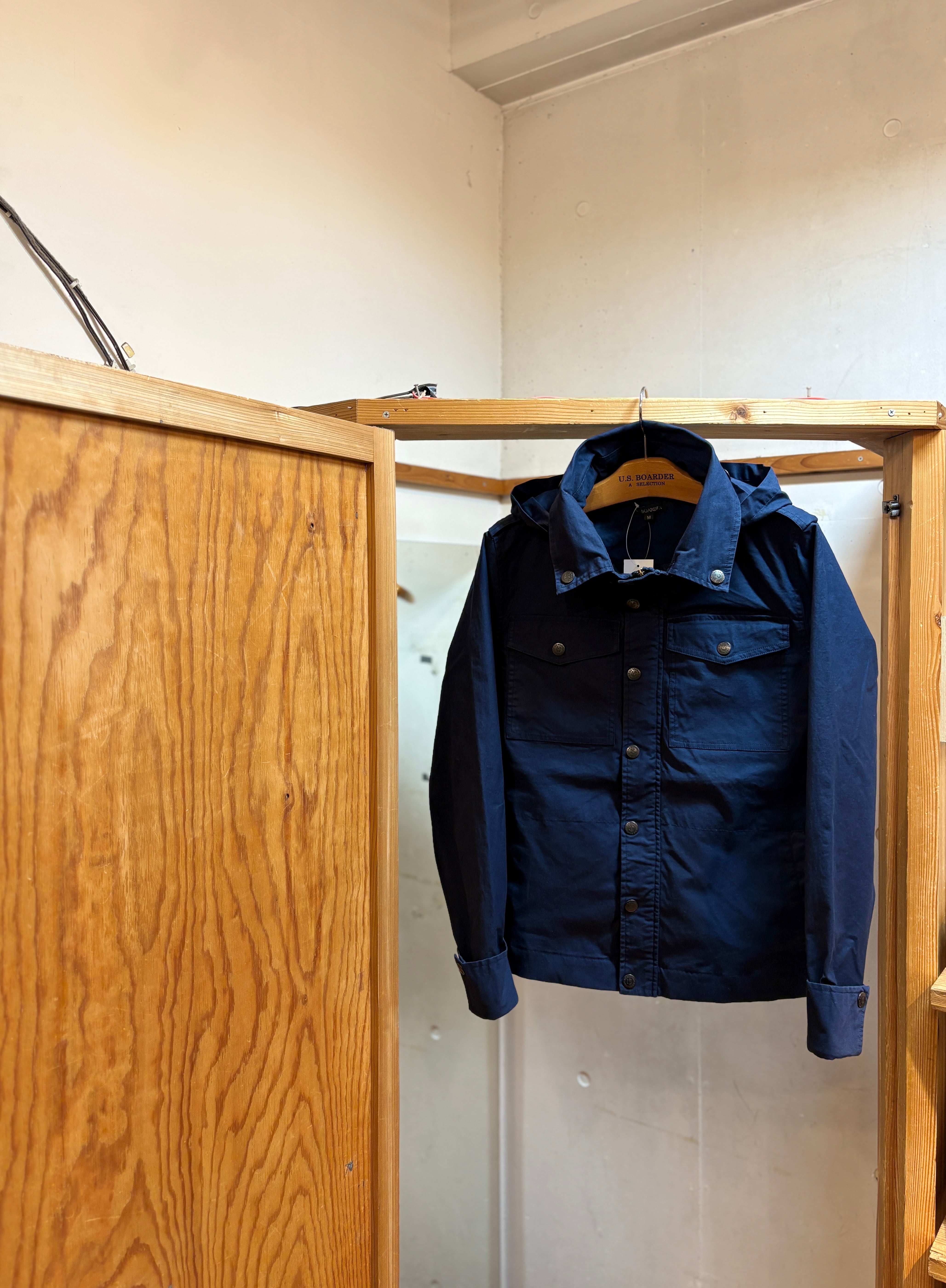 U.S.BOARDER M-65 Military jacket NVY ネイビー Navy blue 紺色 Navy