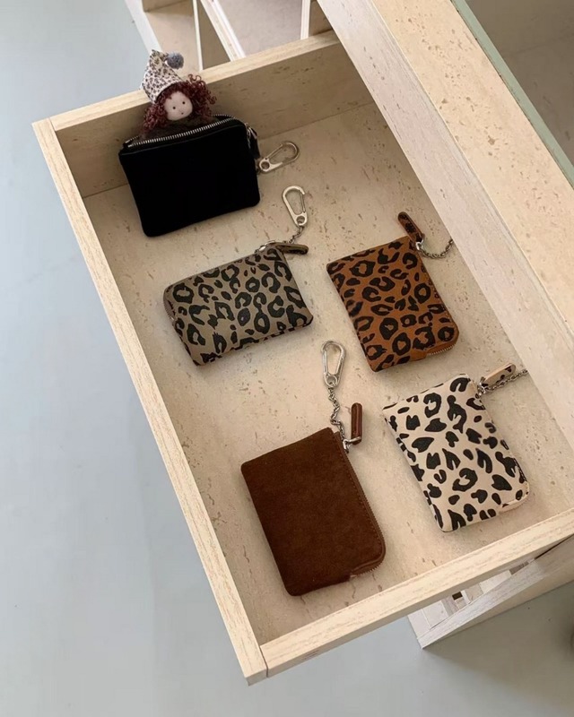 スエード調ミニウォレット