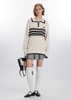 クラシックボーダーセーラーリブニット UH00012