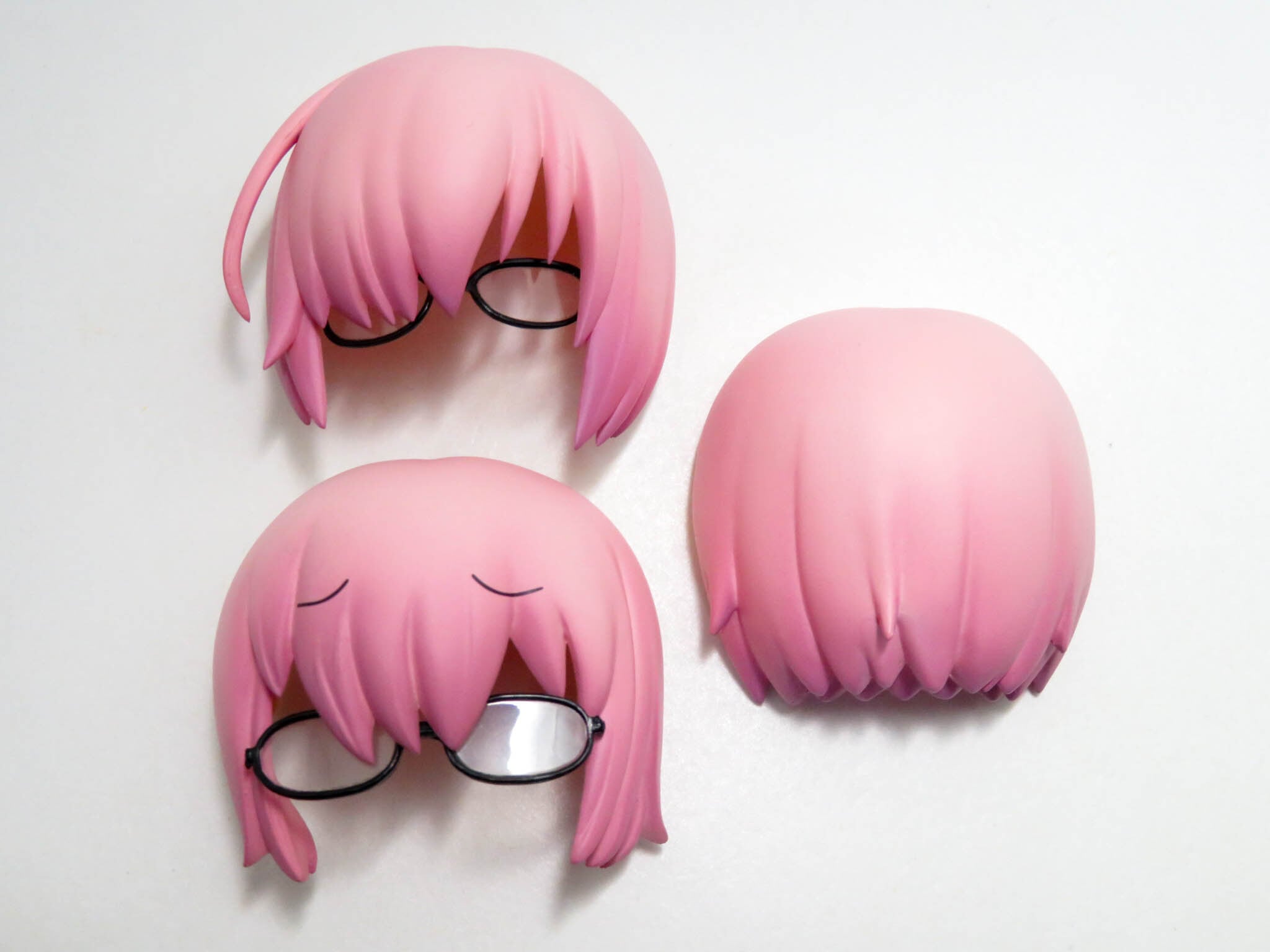 再入荷(A−ランク)【941】 マシュ・キリエライト 私服Ver. 髪パーツ メガネ付きボブヘアー ねんどろいど