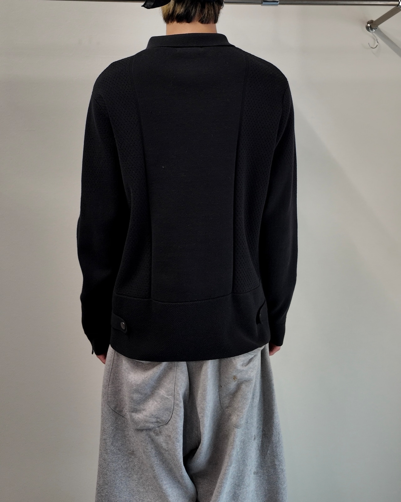 【5351 pour les hommes】curve pattern zip up blouson