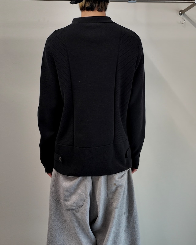 【5351 pour les hommes】curve pattern zip up blouson