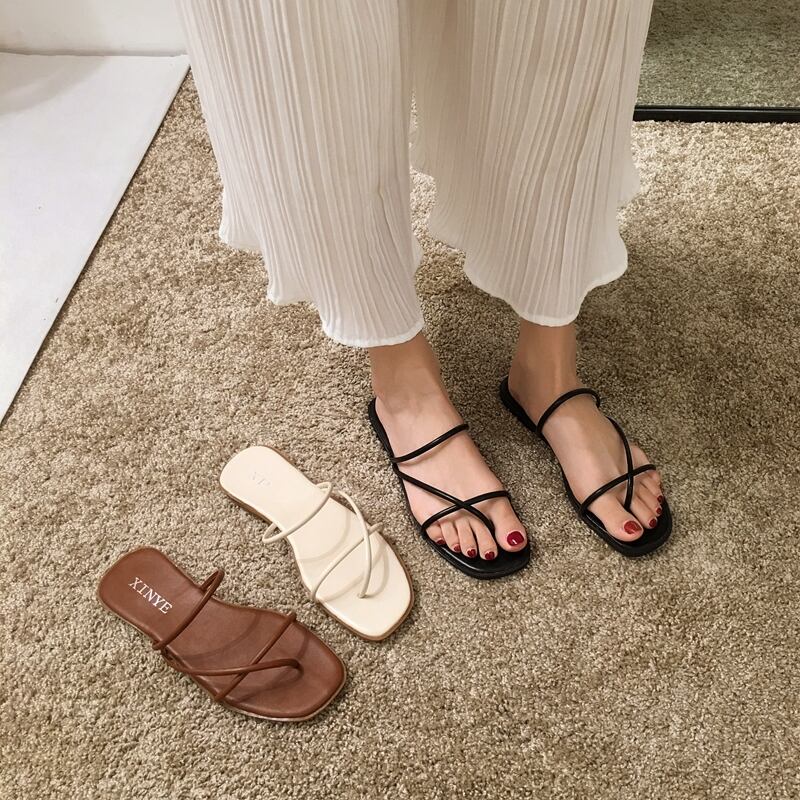 サンダルミュールサマーレッドブラック 靴 シューズ 夏物 フェイクシューズ1045792