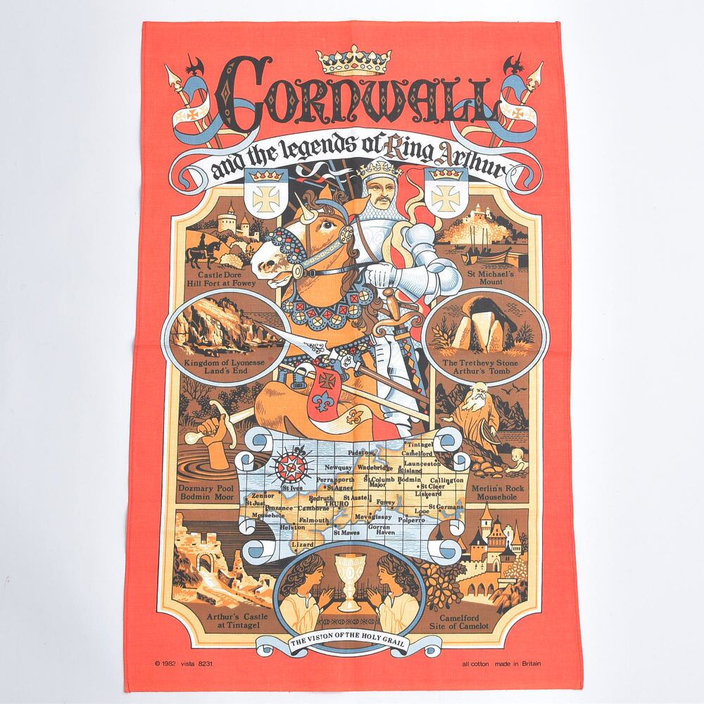 Vintage 英国製 SAMPSON SOUVENIRS U.K ヴィンテージ ティータオル