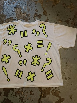 80s "FORECAST TEE DEAD STOCK" Yellow Print