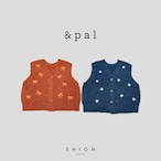 &pal |motif bouclé vest