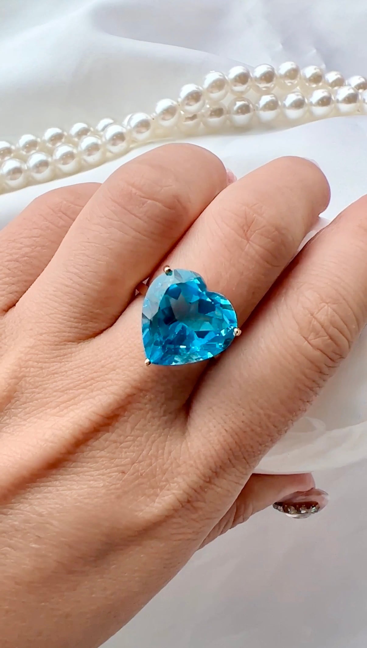 完売　Sally's Jewelry（サリーズジュエリー）　ブルートパーズリング ブルートパーズ Gros Bijou 18K Ring | ＜天然石ジュエリー＞Sally's
