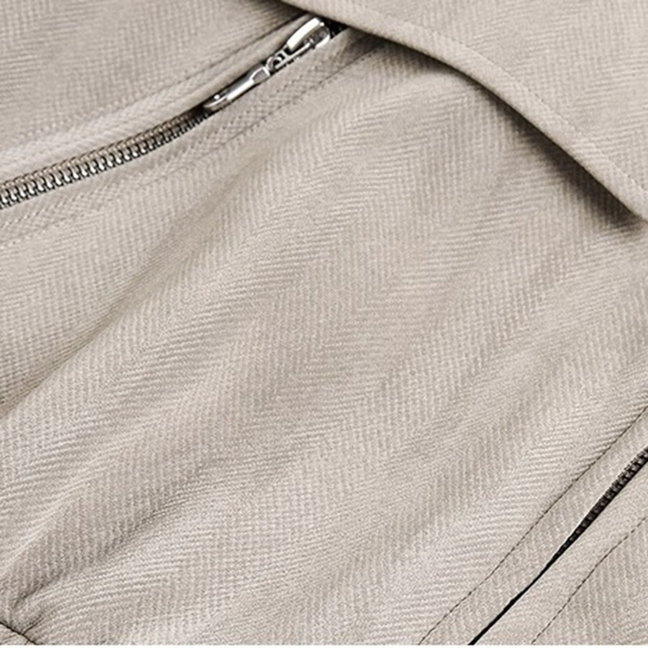 shirt collar patch pocket hip-length jacket ◇2color H0844