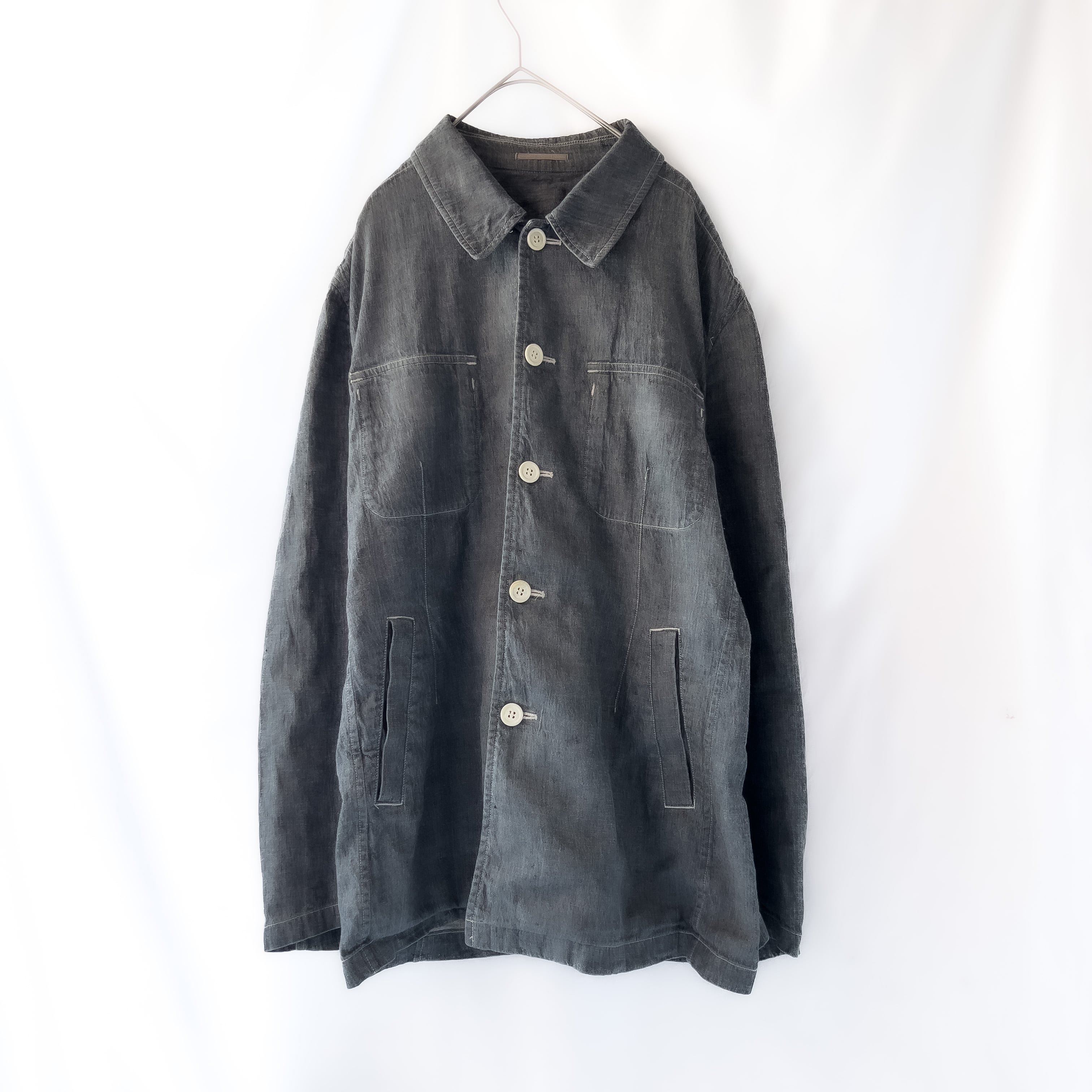 AD1999 “COMME des GARCONS HOMME” 田中オム cotton flax thick fabric