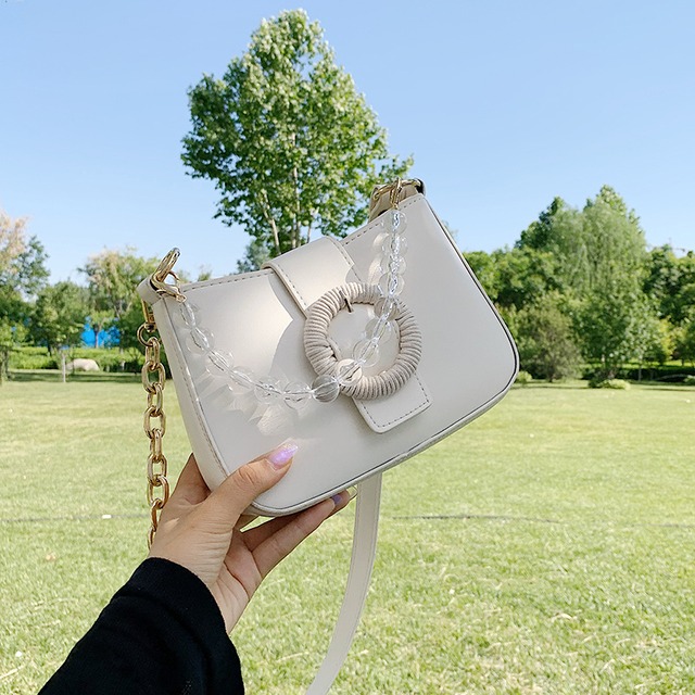 テクスチャ小さなバッグ女性バッグ2020人気の新しい波夏のファッションチェーンショルダーバッグネット赤クロスボディバッグ Tiancai_Wing_Bag3372057